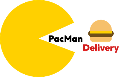 PacMan Delivery Logo logo