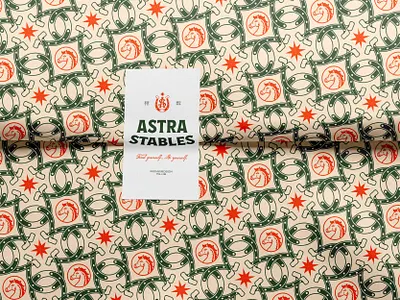 Astra Stables Brand Pattern Mockup brand design brand identity branding branding design equestrian geometric hand drawn horse horses horseshoe identity design illustration logo logo design mockup pattern stable stables vintage visual identity