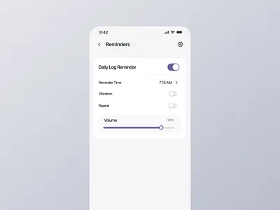 Reminder Mobile App Ui app graphic design mobile remibder interface reminder reminder app reminder design reminder details reminder experience reminder mobile reminder option reminder page reminder screen reminder setting reminder ui reminder view reminder widget remnider dashboard screen ui