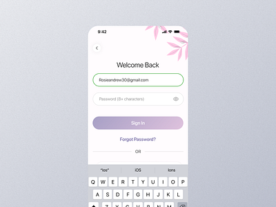 Sign In Mobile App Ui app graphic design mobile screen sig in details sig in setting sign in sign in app sign in dashboard sign in design sign in experience sign in interface sign in mobile sign in option sign in page sign in screen sign in ui sign in view sign in widget ui