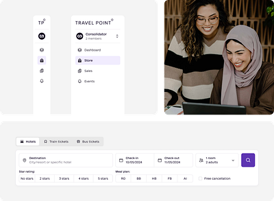 Travel Point - Navigation & Filters UX best web design dashboard design filter ux modern design navidation ui ux web webdesign website ui