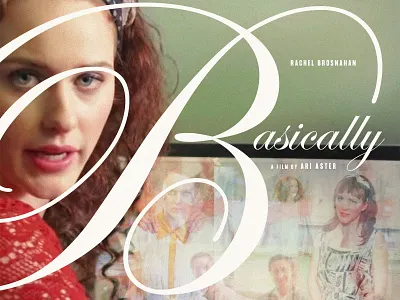Basically ari aster basically key art movie poster poster poster art poster design posters rachel brosnahan type typography