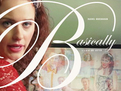 Basically ari aster basically key art movie poster poster poster art poster design posters rachel brosnahan type typography