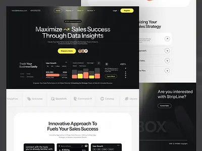 Wavebox — Modern SaaS Landing Page Built for Conversion ai agents ai agents landing page b2b software site branding clean business interface conversion optimized dashboard landing page design ech product website framer startup design graphic design illustration lead generation layout logo modern saas branding saas landing page scalable saas design startup website ui user friendly software site webflow saas template