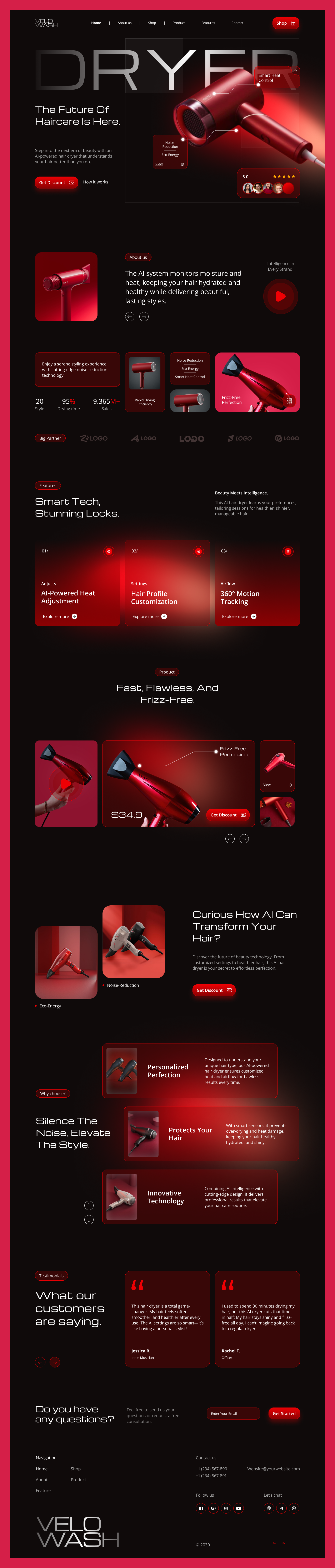 Example of 3D Product Landing Page Design For Saa S