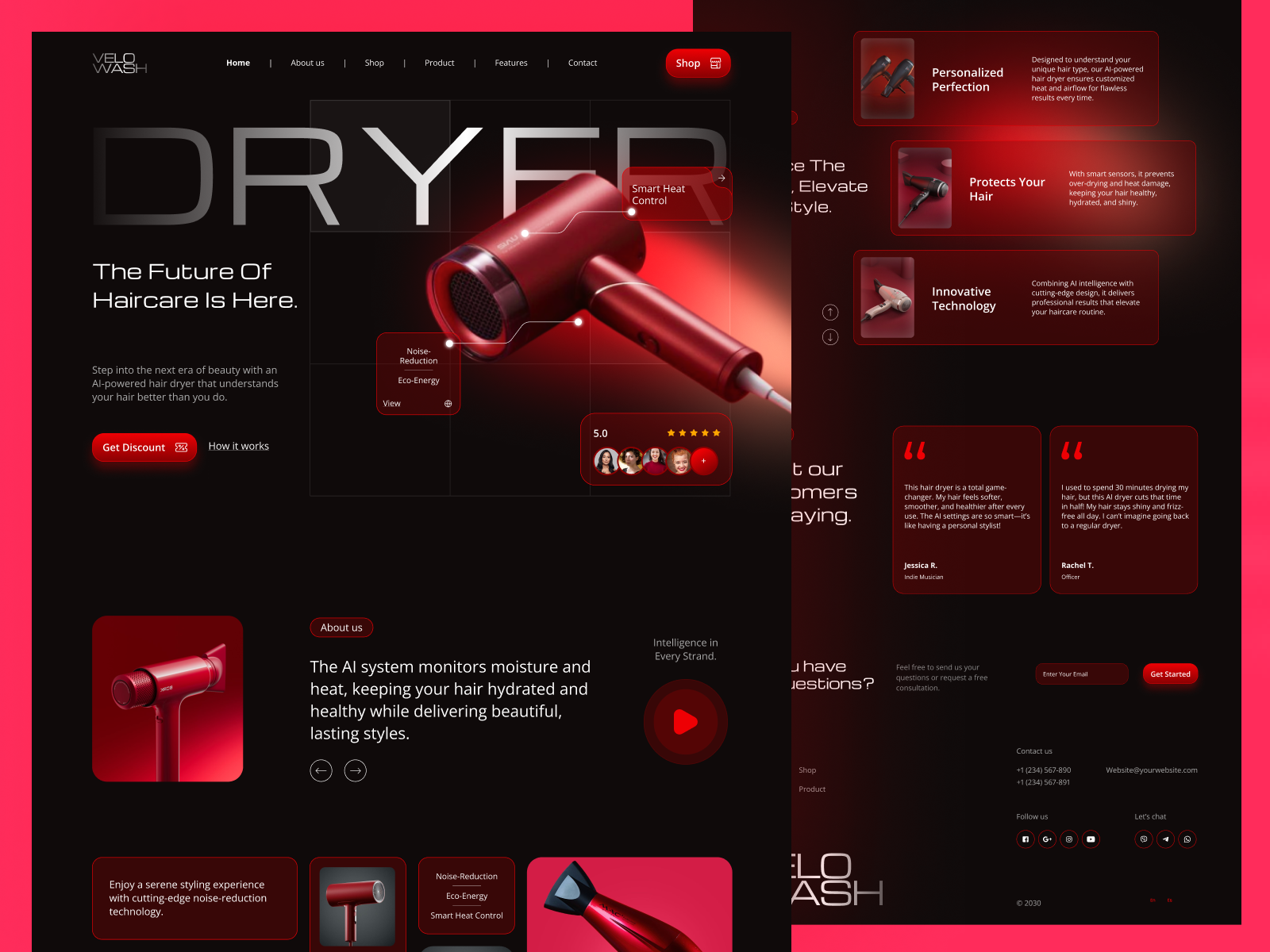 Example of 3D Product Landing Page Design For Saa S