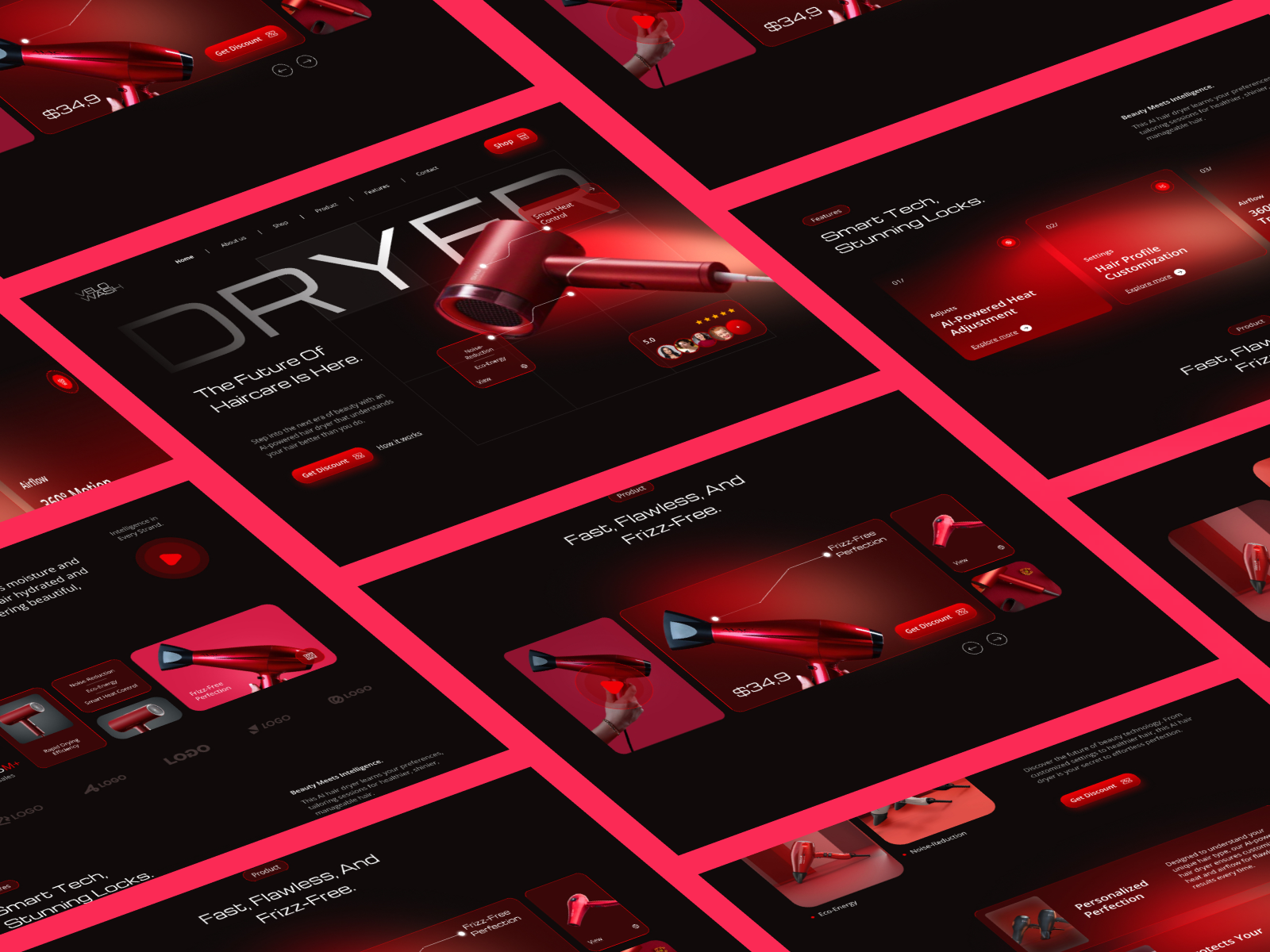 Example of 3D Product Landing Page Design For Saa S