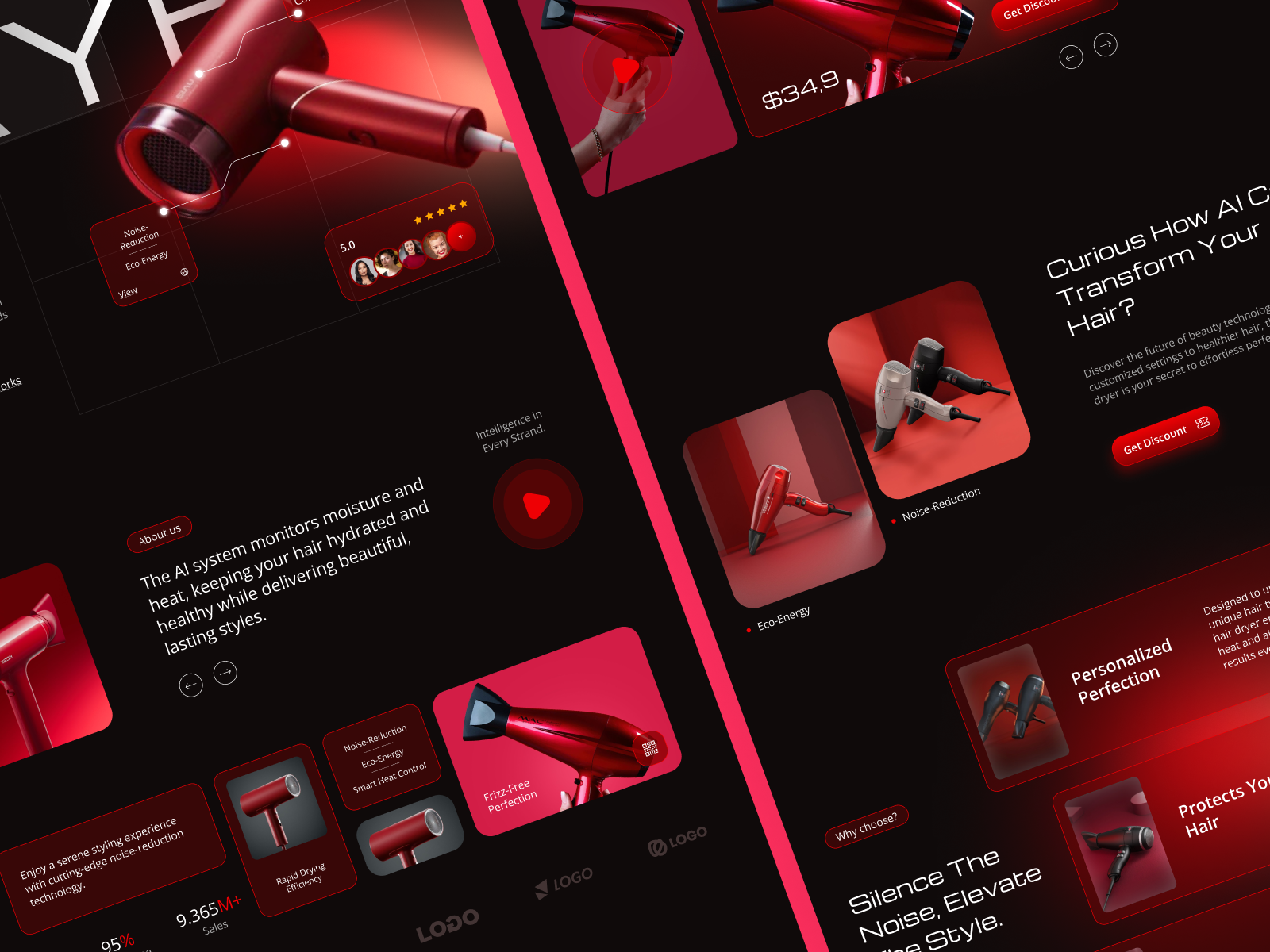 Example of 3D Product Landing Page Design For Saa S