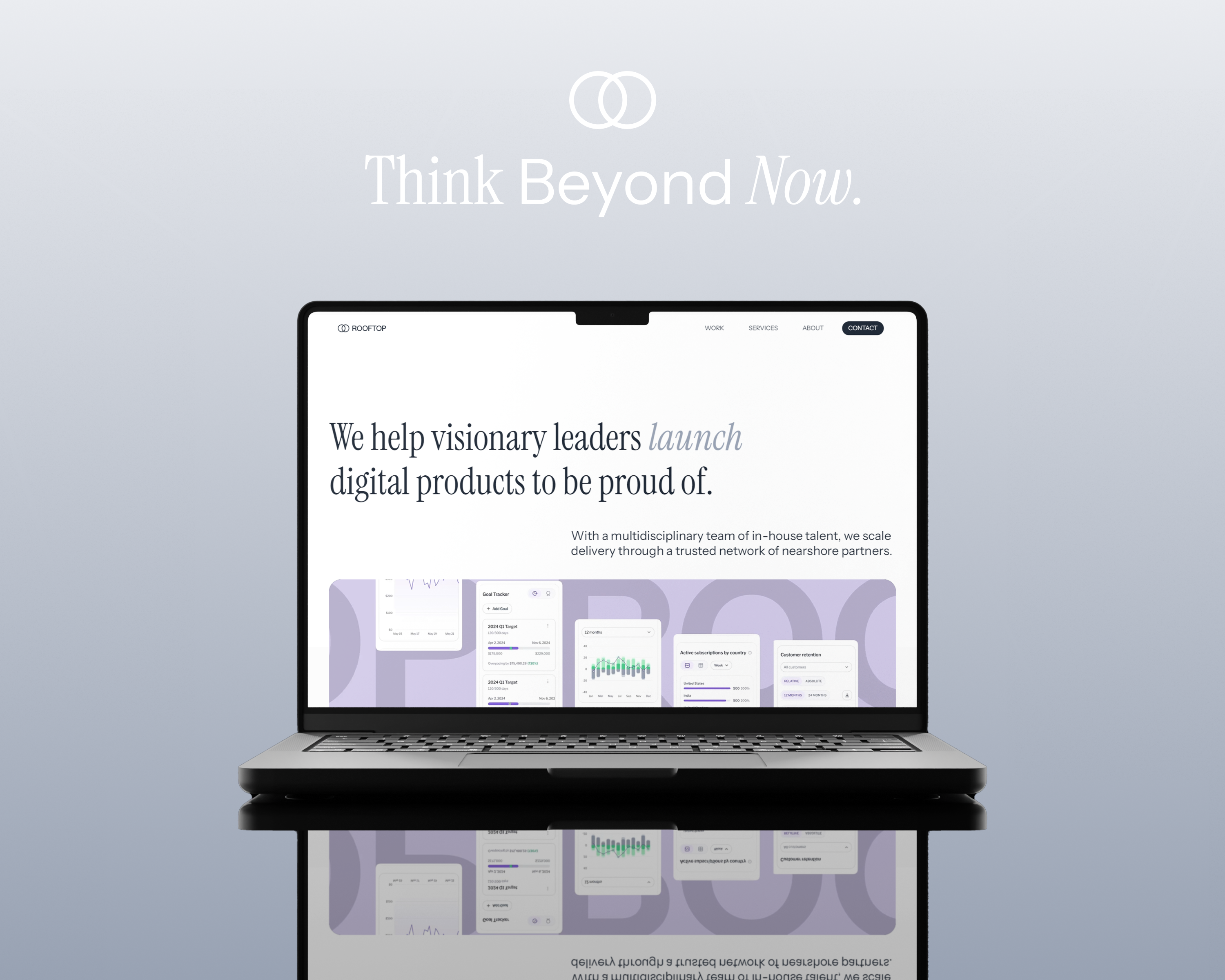 Rooftop Website Design brand identity branding design digital design framer logo techhub ui webflow website website design