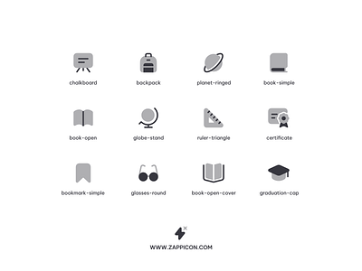 Education icons duotone style branding design duotone filled illustration liquidglass liquidglassdesign logo saas saasproduct ui