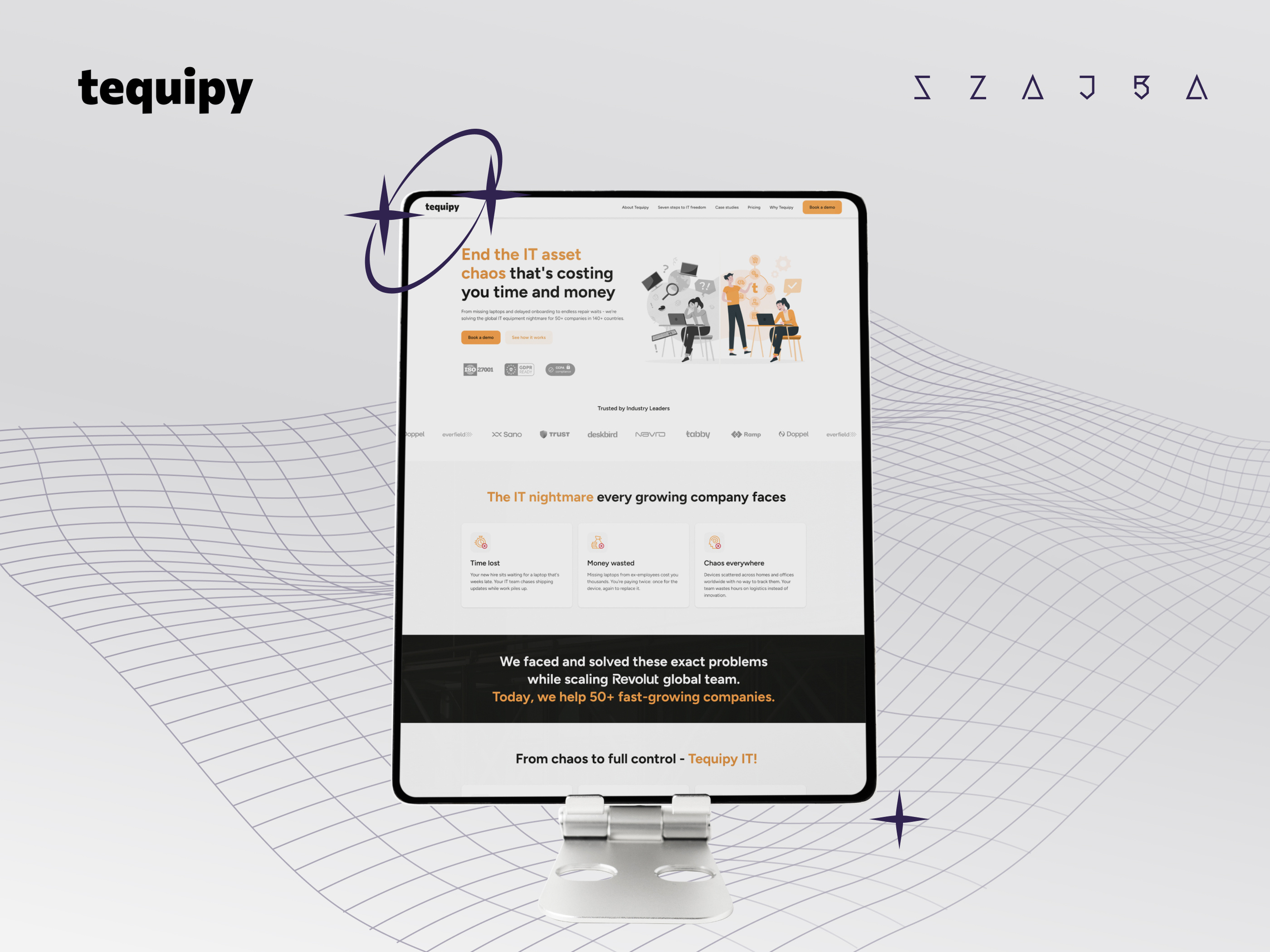 Example of Tequipy Website - Sneak Peak