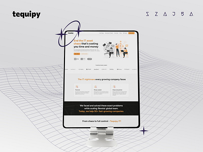 Tequipy Website - Sneak Peak branding design figma tequipy ui vector website