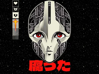 Electric Tears book cartoon cd character cover design girl graphic design illustration music space vector vinyl