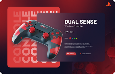 PS5 CONTROLLER LANDING PAGE (TRIAL) design graphic design landing page ui ui design web designing