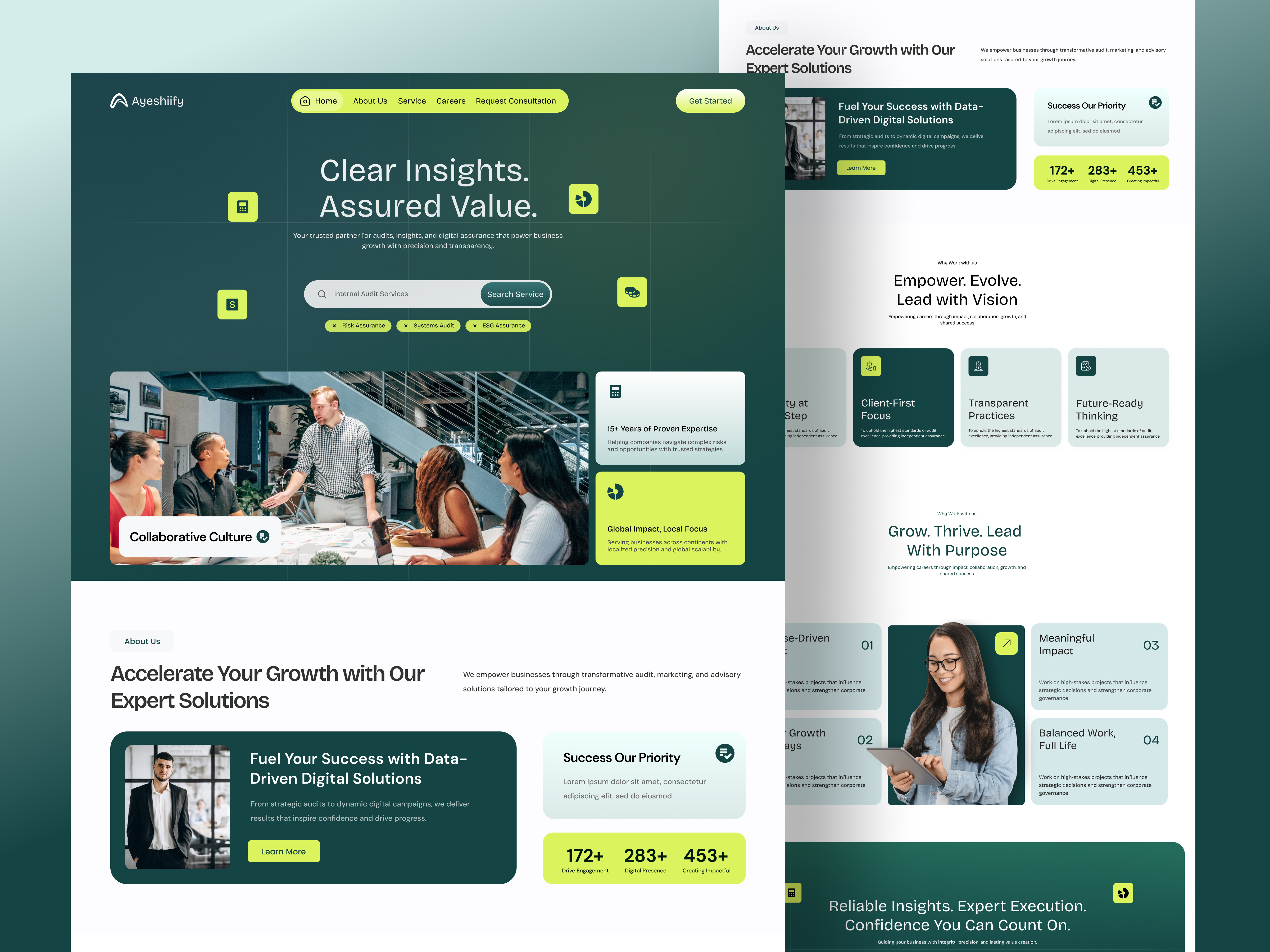 Example service media
