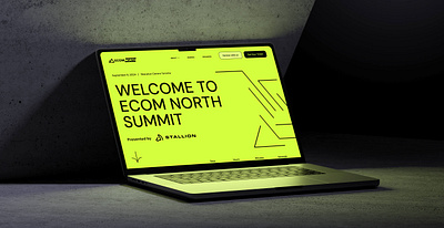 Ecom North Summit bold design brand identity design conference conference branding creative concept design disruptive identity ecom design event branding graphic design logo nding event landing page summit design uxui design website design