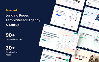 Landing Flow – Modern Landing Page UI Kit admin dashboard hero section landing landing pages ui ux