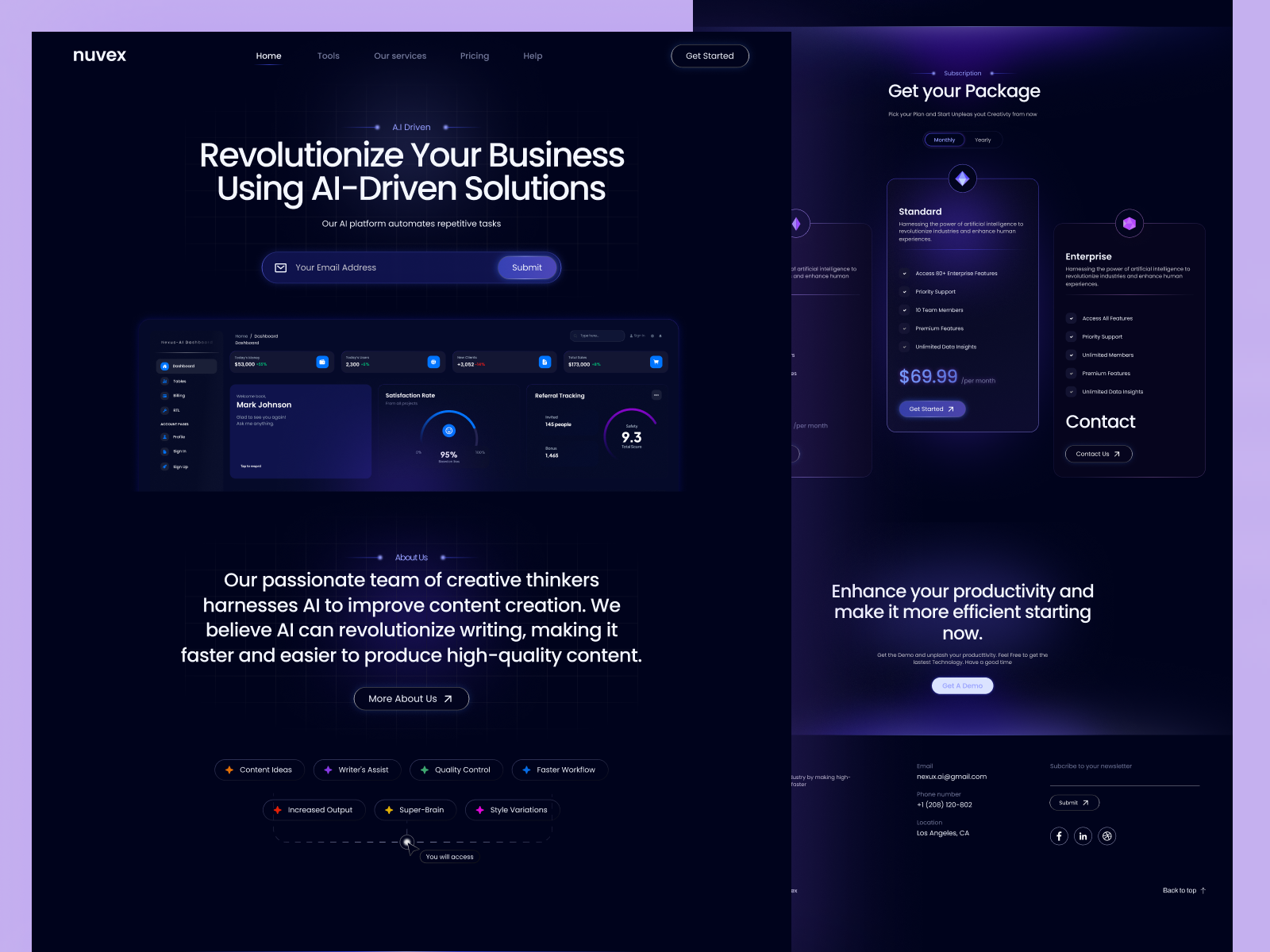Example of Website Design & Framer Development