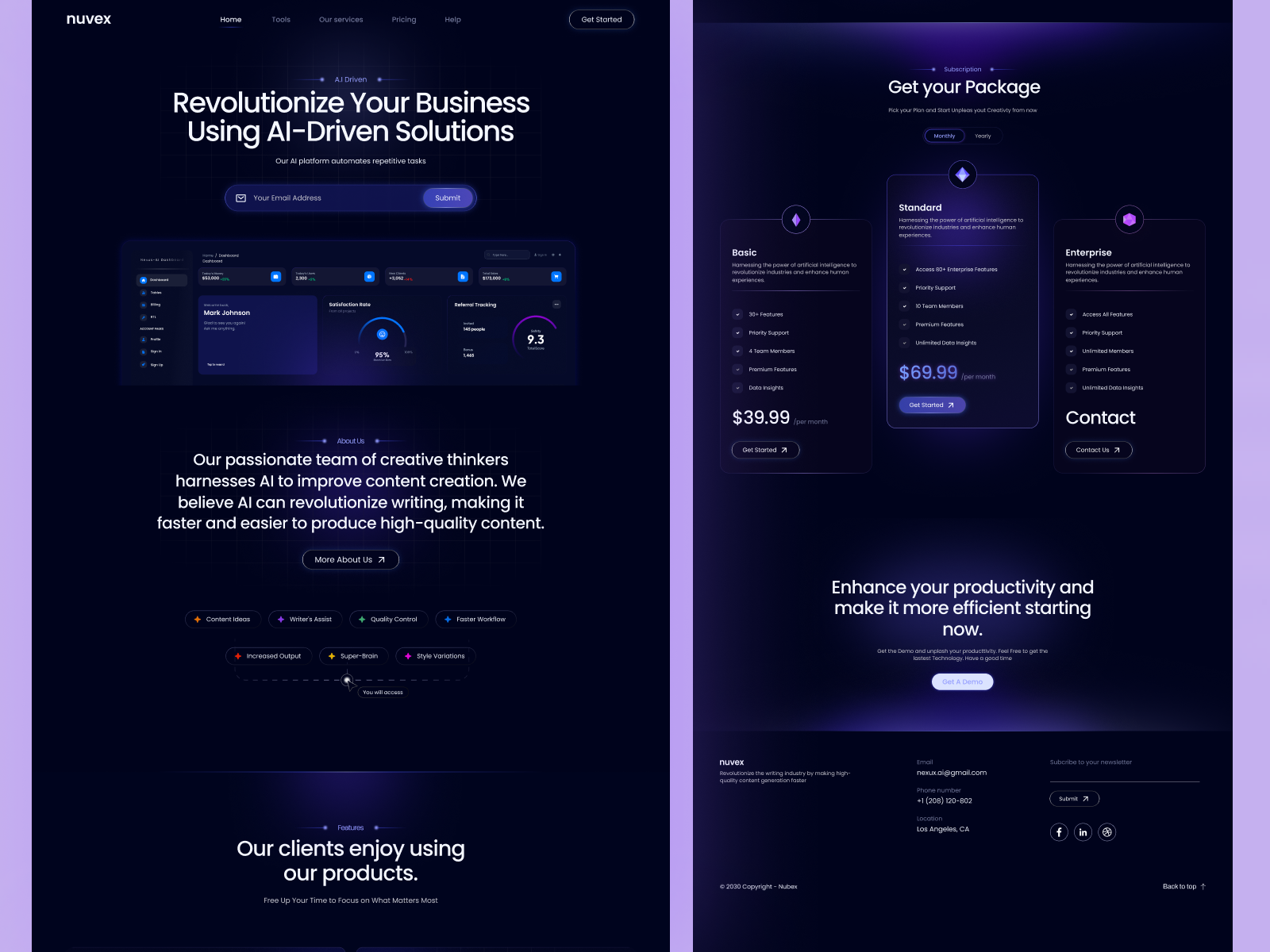 Example of Website Design & Framer Development