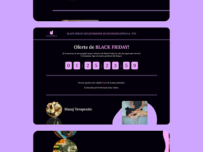 Black Friday Spa Landing Page
