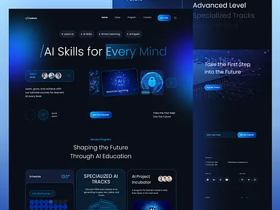 Codevix — AI-Powered E-Course Platform with Smart Learning ai agents ai agents landing page ai learning website ai powered course ai tutor website branding course marketplace design digital academy landing page digital course website e course platform ui edtech landing page education saas platform framer course website graphic design online learning design personalized education platform responsive e learning ui student dashboard ui webflow e learning site