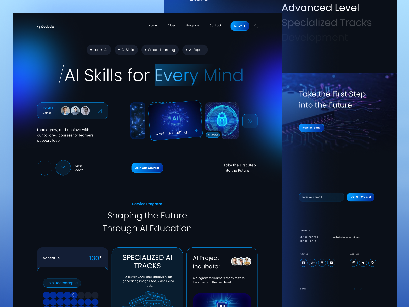 Example of Website Design & Development For Saa S