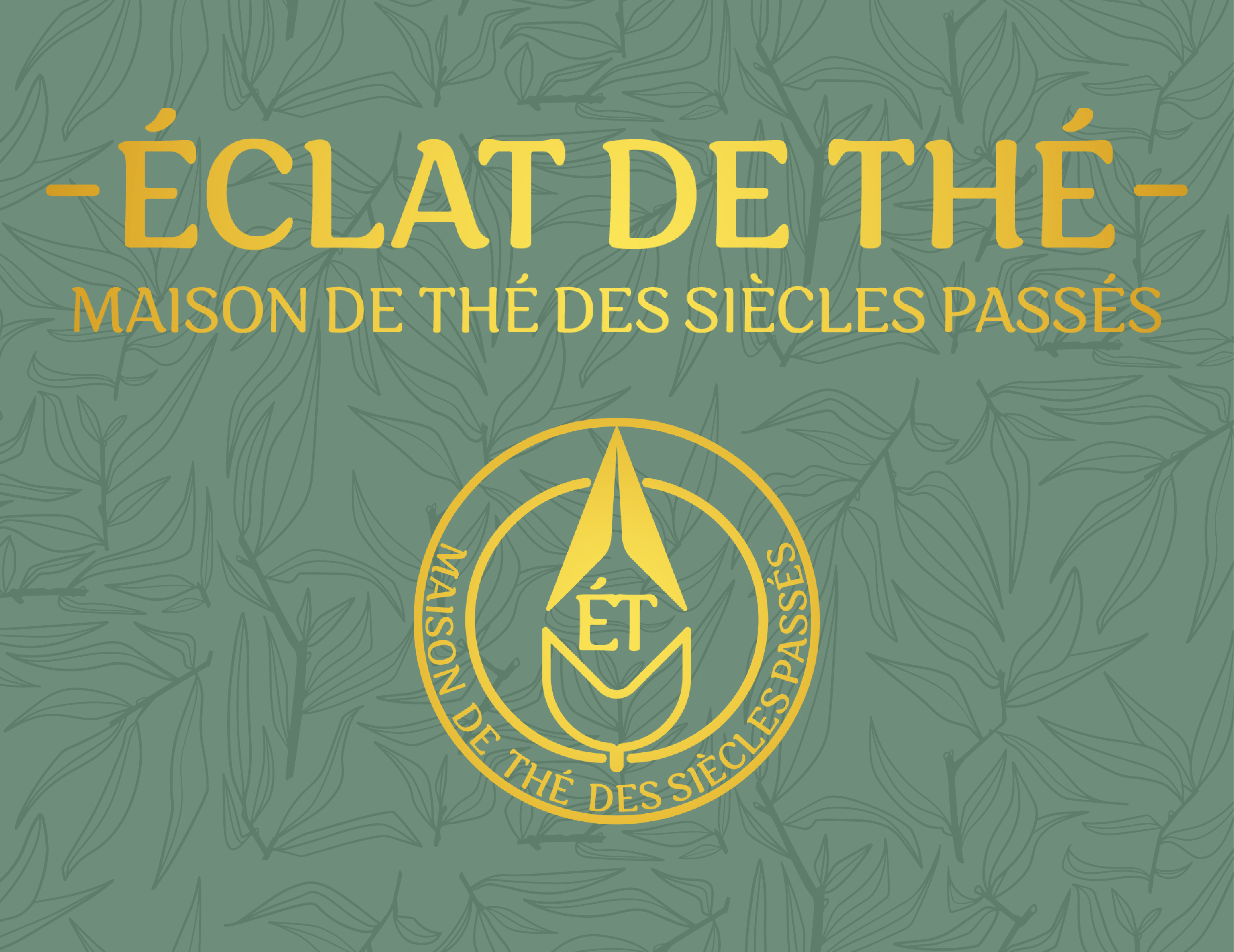 Branding : Éclat de Thé adobe illustrator artwork brand branding graphic design identity logo tea vector