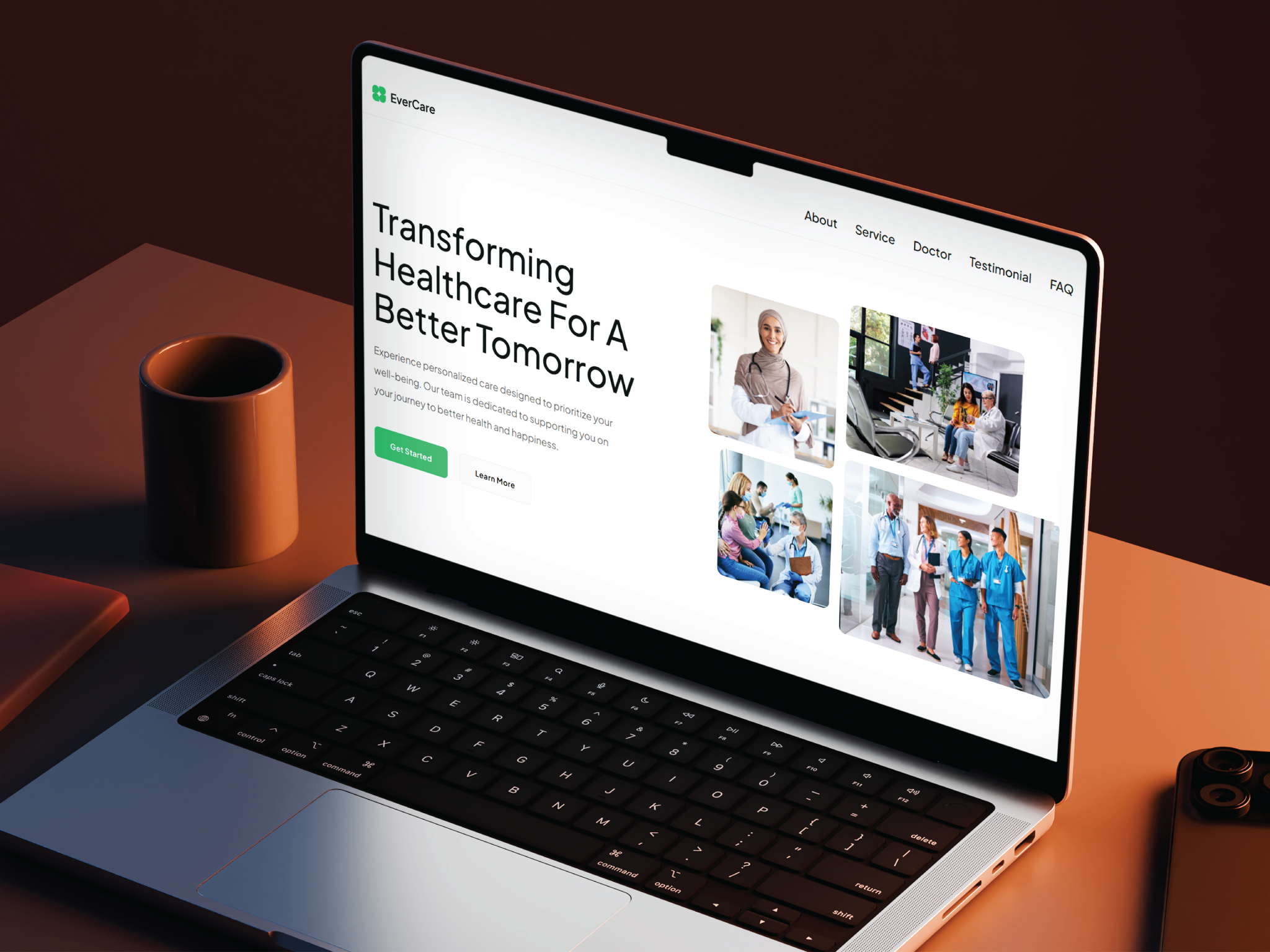 Example of Healthcare Website Design In Word Press