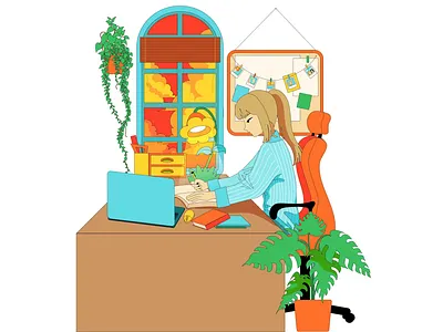 Study Animation 2d animation 2d illustration activity adobe after effects adobe illustrator animation business illustration free stock video free vector package loop animation motion graphics studying illustration