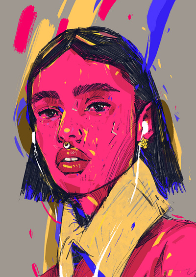 Open Your Eyes character eyes illustrated portrait illustrated woman illustration illustrator music music illustrated open people portrait portrait illustration potrait woman woman portrait womans portrait
