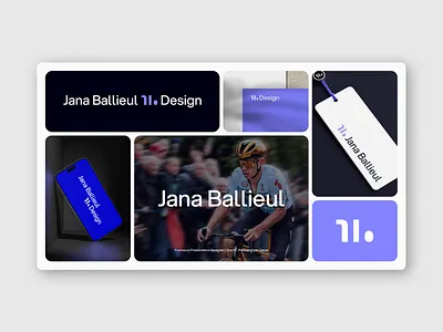 Jana Ballieul - Personal Rebrand b2b brand identity branding design editorial design graphic design illustration logo mockups personal branding pitch deck design presentation design sport sports design tech startup ui