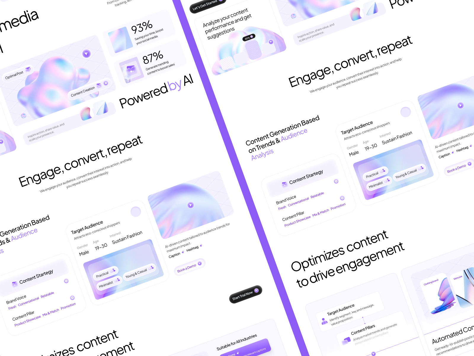 Example of UI/UX Design For  Websites & Apps