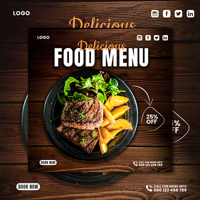FOOD POST DESIGN #GraphicDesign #SocialMediaDesign #BrandIdenti 3d branding design food graphic design illustration logo motion graphics ui vector