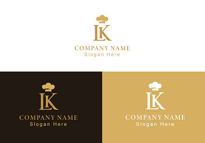 LK Elegant Culinary Logo Design. high end logo design.