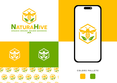NaturaHive branding designer graphic design illustration logo vector