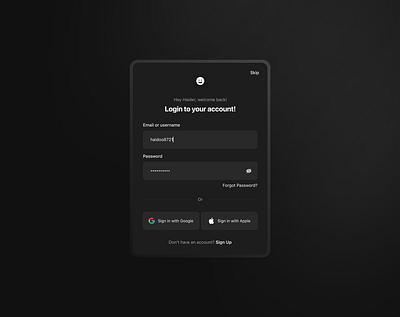 Login Popup ai dashboard app app design branding design figma graphic design mobile product product design ui ui ux user interface ux web web app