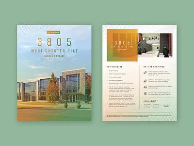 380 West Chester - Flyer branding brochure commercial real estate design flyer graphic design layout marketing print real estate