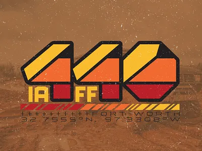 440 - 4x4 Logo brand and identity design graphic design logo offroad orange red yellow