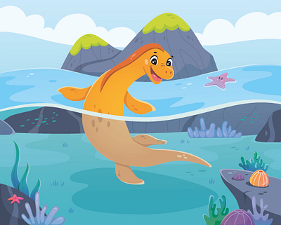 Illustrations for a swimming school. Mascot design. art artwork brand design branding character design children book children illustration design graphic design illustration logo vector vector art