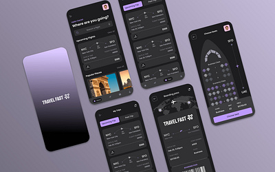 Flight Booking Mobile App airline airline app app app ui flight app ui flight booking design graphic design ios mobile app mobile booking mobile flight booking ticket app top ui ux ux