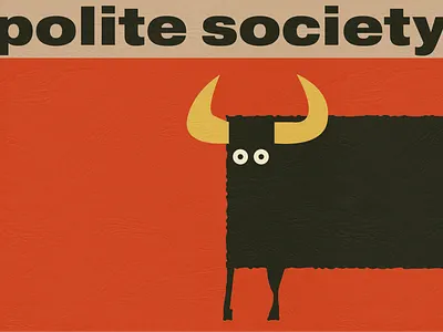polite society 03 design graphic design illustration music poster print vector