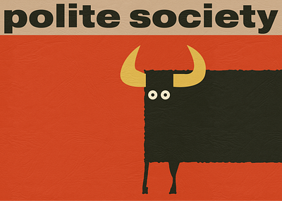 polite society 03 design graphic design illustration music poster print vector