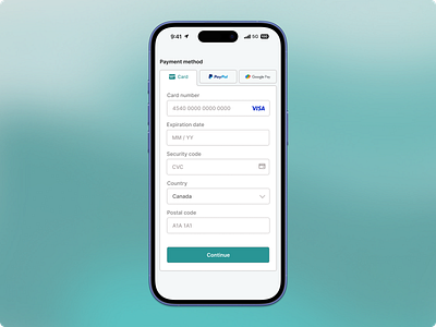 Daily UI #002: Credit Card Checkout Page dailyui deisgn product ui