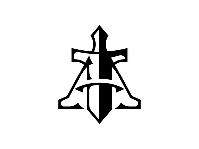 A Sword Logo a alogo brand branding illustration logo logos logosword sword swordlogo