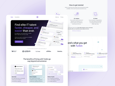 Hiring Platform - Website conversion figma hero section hiring hiring website homepage homepage design hr landing page landing screen modern layout product design recruitment recruitment website staffing platform startup ui uidesign web ui website