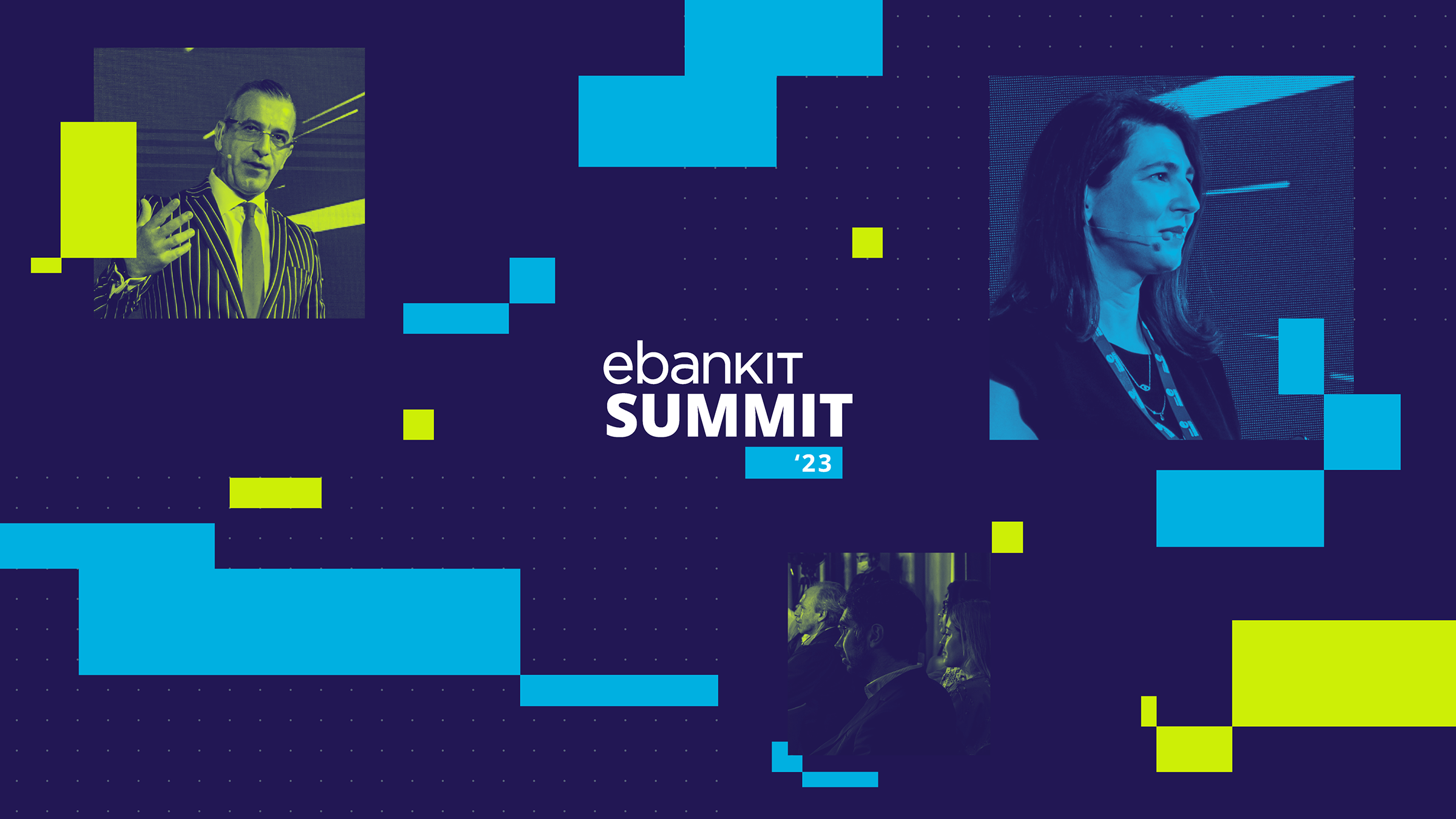ebankIT Summit ’23 – Visual Identity for a Leading Banking Event creative direction event branding fintech graphic design merchandise social media visual identity