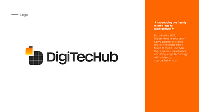 DigiTecHub Technology Logo branding creative design graphic design icon illustration logo typography ui vector