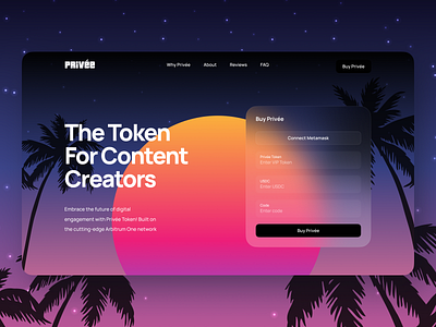 Web3 UI Design Inspired by 80s Aesthetic & GTA Vice City 🌴 80s animation bitcoin blockachain crypto cryptowallet cyberpunk dapp defi fintech gta landingpage nft retro token tokenlaunch ui vicecity web3 webdesign