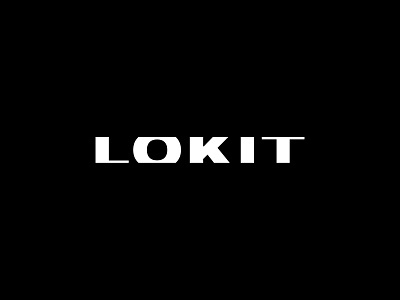 LOKIT - Logo Design Concept bold logo branding clothing brand cut off logo event management grid logo logo design logo grid logotype lokit monochrome logo negative space swiss logo wide logo