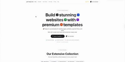 gettemplate.website code ui website